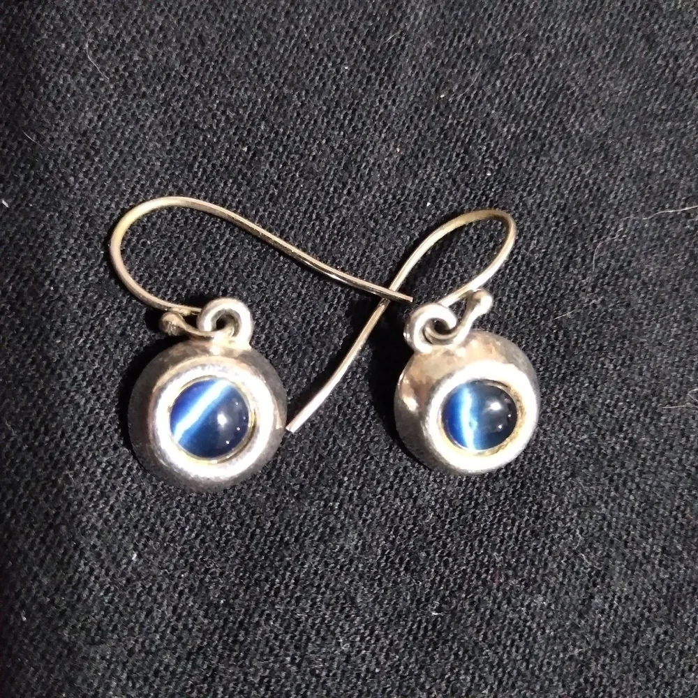Lot of 9 pairs blue/green earrings